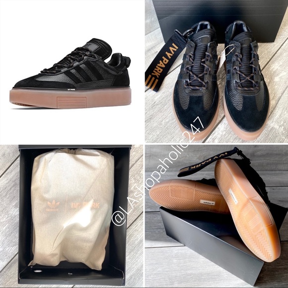 adidas x ivy park super sleek 72 sneakers in black